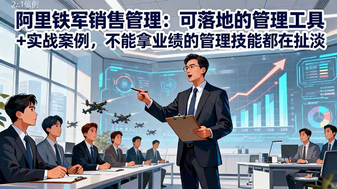阿里铁军销售管理:可落地的管理工具+实战案例,不能拿业绩的管理都在扯淡-404软件工作室
