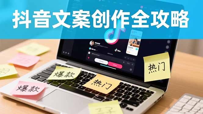 抖音文案创作全攻略:爆款标题九大绝招,100个模版直接套用,月入过万不是梦-404软件工作室