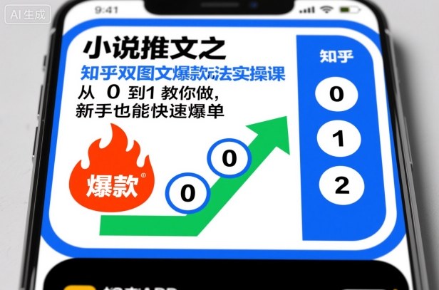 小说推文之知乎双图文爆款玩法实操课，从0到1教你做，新手也能快速爆单-404软件工作室